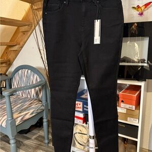 d.jeans New York High Rise Cozy Plush Skinny Jeans – Black – Size 6 (NWT)